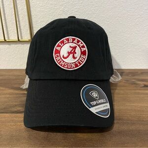 Alabama Crimson Tide UA Hat Cap Strapback Black Red Logo Top of the World NEW